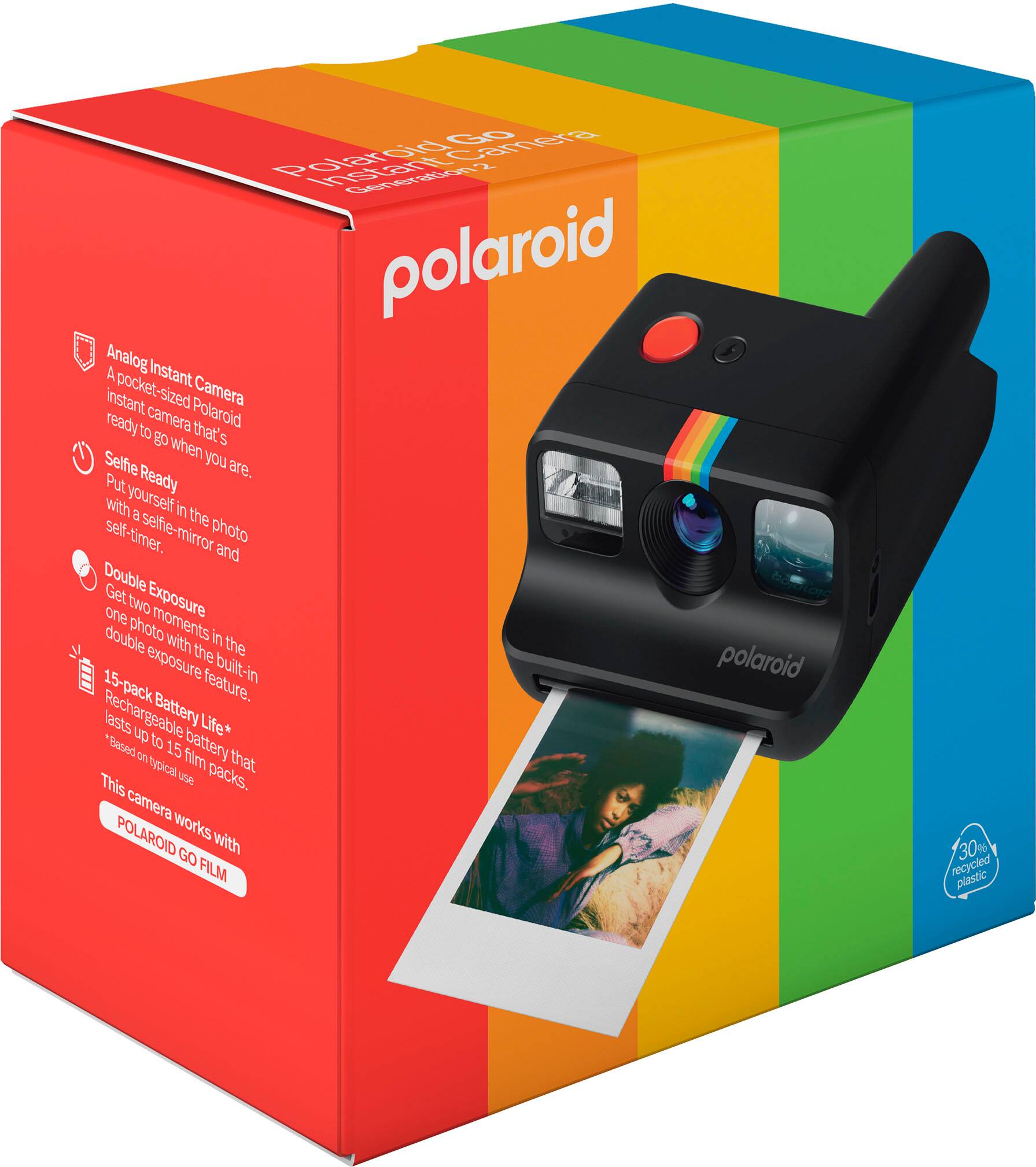 Alt View 2. Polaroid - Polaroid Go Generation 2 - Black.