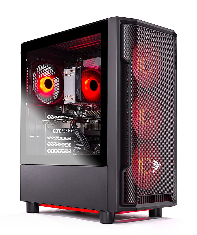 Angle. Skytech Gaming - Shadow 4 Gaming Desktop PC – Intel Core i5-13400F – 32GB Memory – NVIDIA RTX 4060 Ti – 1TB NVMe SSD - Black.