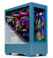 Skytech Gaming - AZURE 2 Gaming Desktop PC – AMD Ryzen 7 7800X3D – 32GB Memory – NVIDIA RTX 4070 Ti – 1TB NVMe SSD - Blue - Front_Zoom