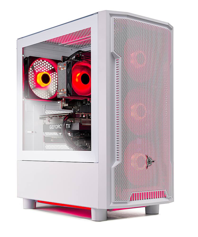 Angle. Skytech Gaming - Archangel 4 Gaming Desktop PC – AMD Ryzen 5 7600X – 32GB Memory – AMD Radeon 7600 – 1TB NVMe SSD - White.