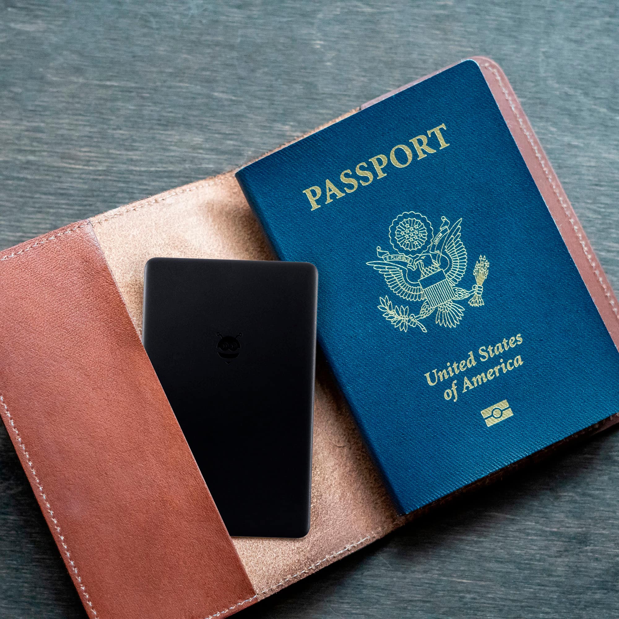 The text on the image reads "PASSPORT United States of America."