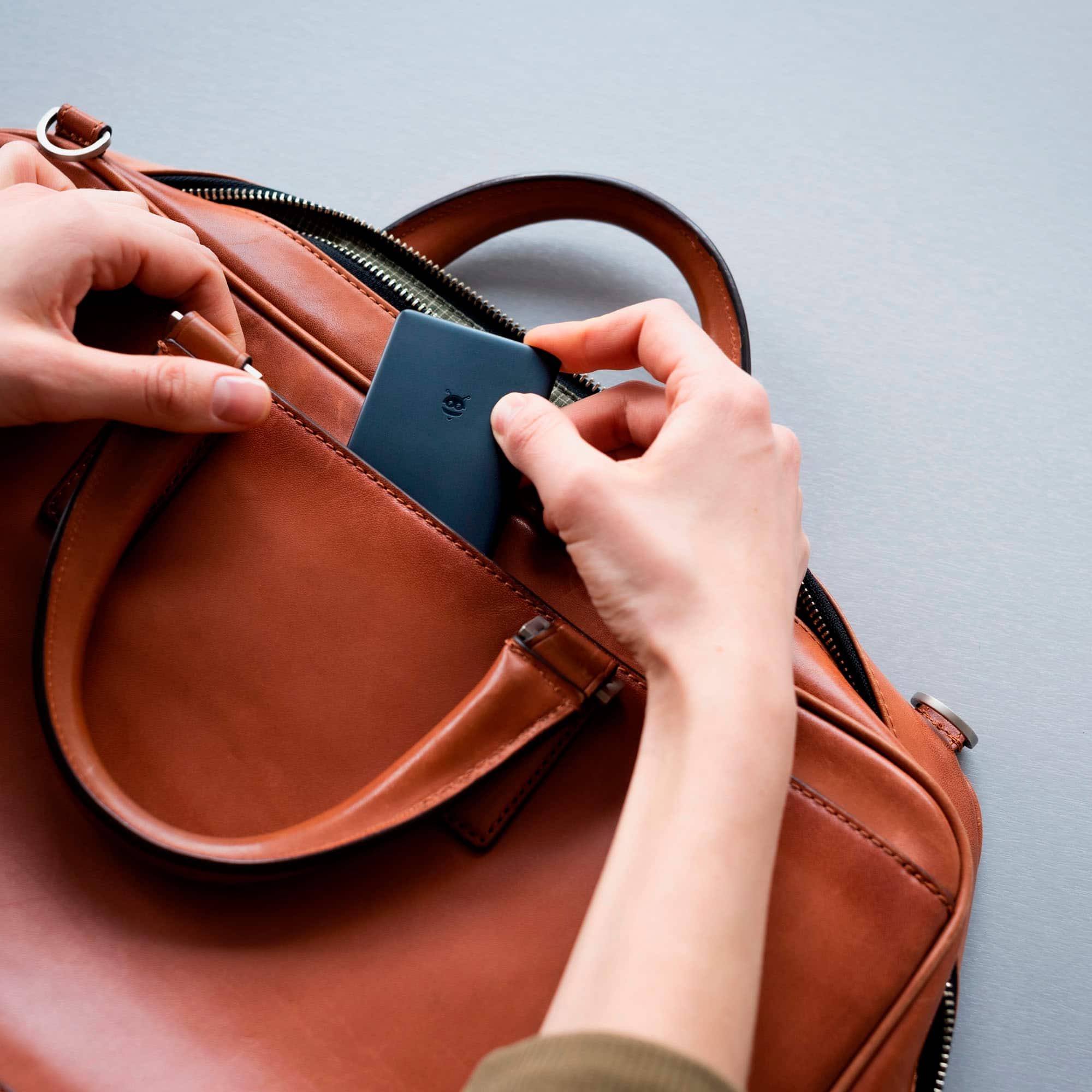 Alt View 15. Pebblebee - Card, Made for Google Rechargeable Item Tracker, works with Android Find My Device - Black.