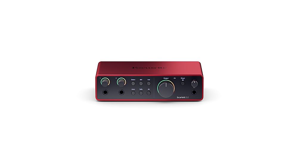 Focusrite Scarlett 2i2 Studio 4th Generation Audio Interface Red  AMS-SCARLETT-2I2-STU-4G - Best Buy