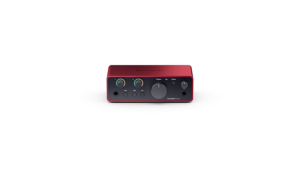 Focusrite Scarlett Solo Studio 4th Generation Audio Interface Red  AMS-SCARLETT-SOLO-STU-4G - Best Buy