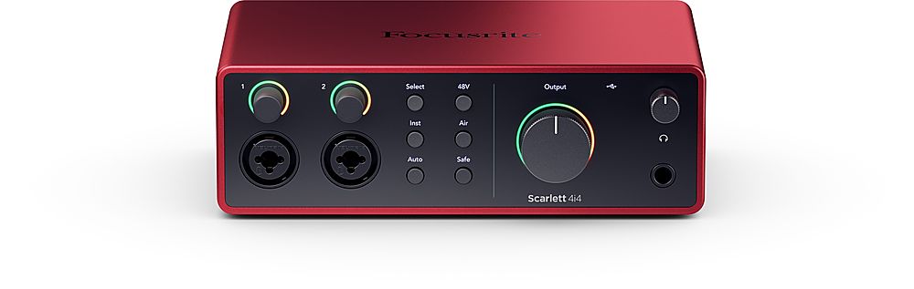 Focusrite Scarlett 4i4 4th Generation Audio Interface Red  AMS-SCARLETT-4I4-4G - Best Buy