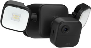 Blink - Outdoor 4 Battery-Powered 1080p Security Camera with Floodlight - Black - Front_Zoom