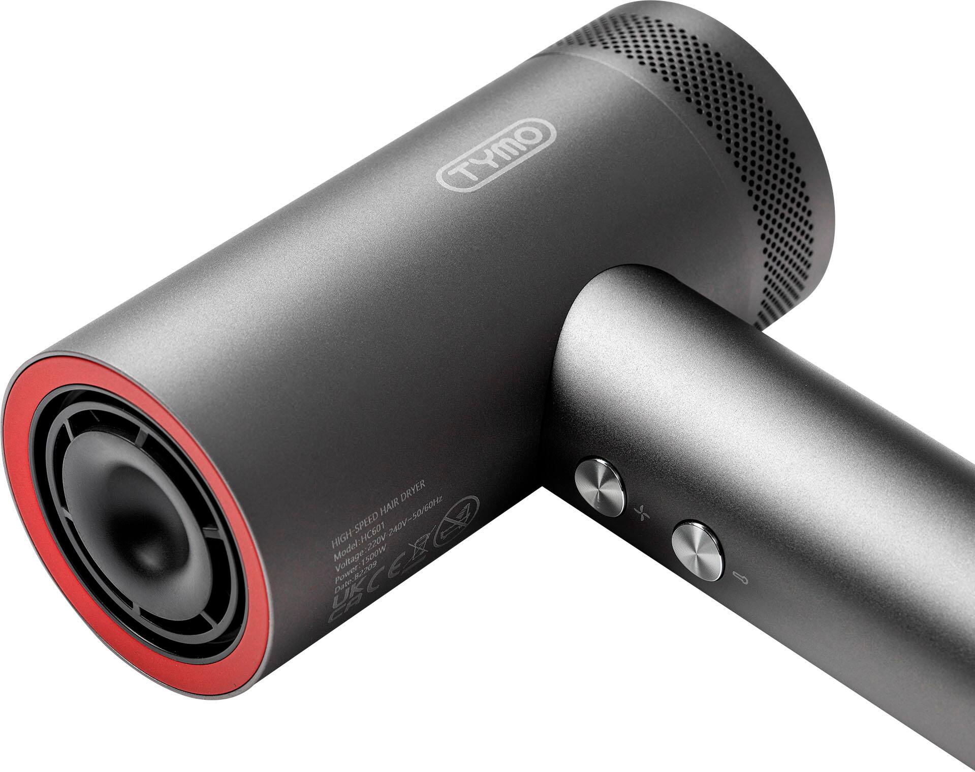 Left. TYMO - TYMO AirHype High Speed Aluminum Ionic Hair Dryer - Gray.