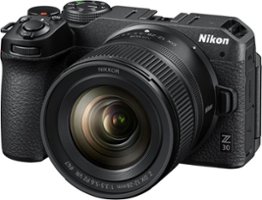 Nikon - Z 30 4K Mirrorless Camera w/ NIKKOR Z DX 12-28mm f/3.5-5.6 PZ VR Lens - Black - Front_Zoom
