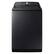 Front. Samsung - 5.4 cu. ft. High-Efficiency Smart Top Load Washer with ActiveWave Agitator - Brushed Black.