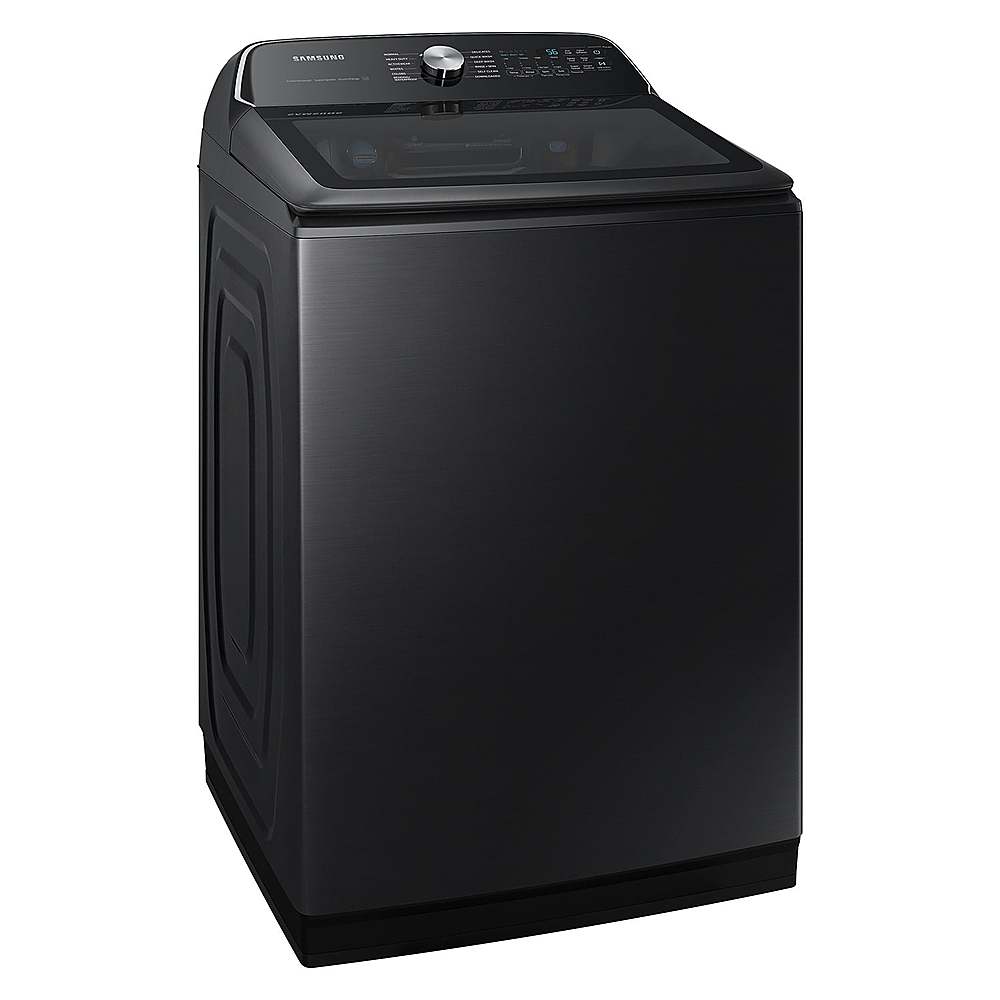 Alt View 11. Samsung - 5.4 cu. ft. High-Efficiency Smart Top Load Washer with ActiveWave Agitator - Brushed Black.