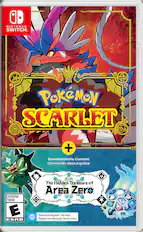 Front. Nintendo - Pokémon Scarlet + The Hidden Treasure of Area Zero Bundle (Game+DLC).