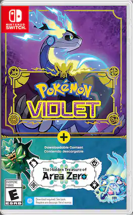 Front. Nintendo - Pokémon Violet + The Hidden Treasure of Area Zero Bundle (Game+DLC). - E (Everyone)