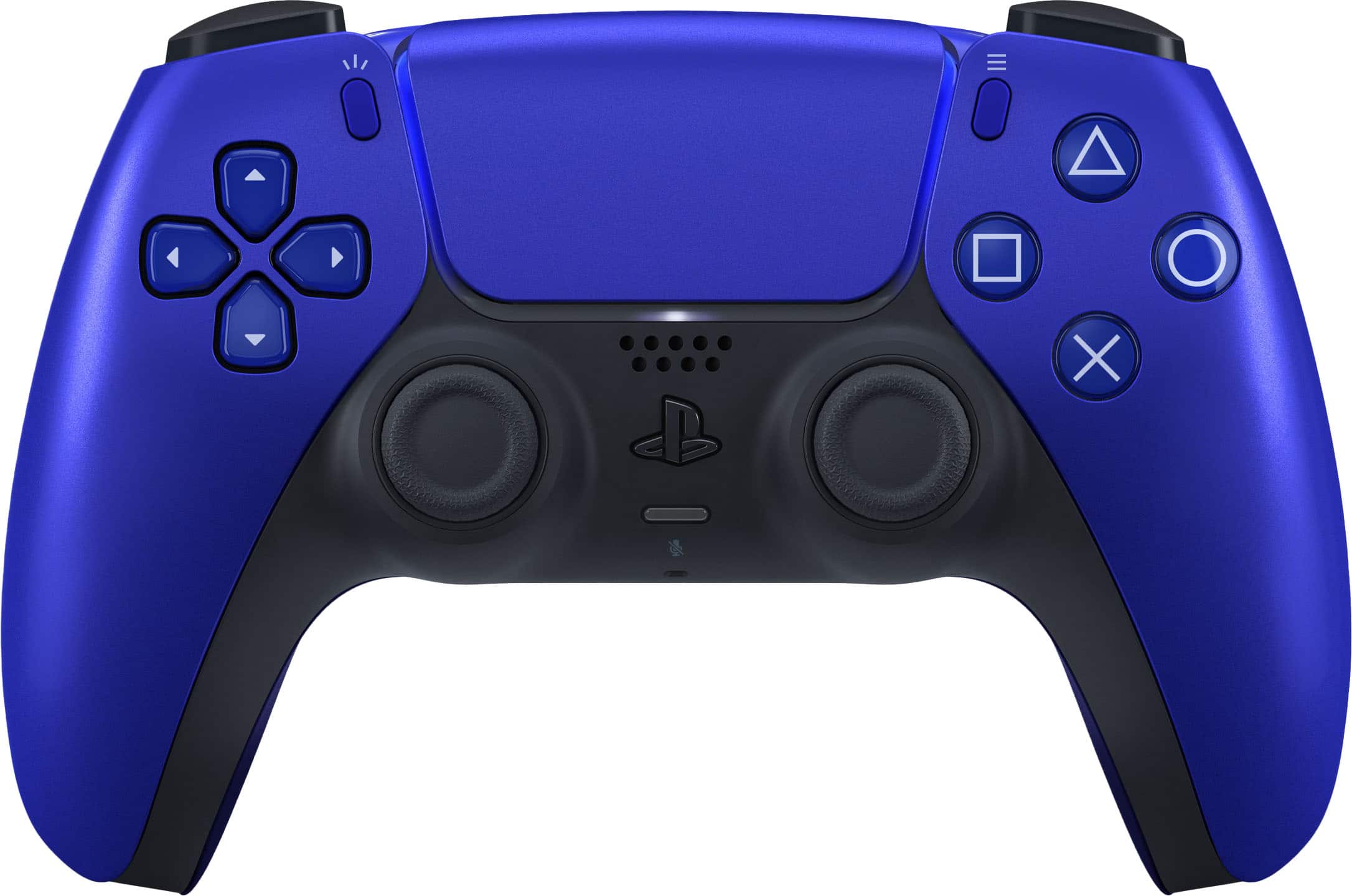 Sony Interactive Entertainment - DualSense Wireless Controller for PS5, PC, Mac & Mobile - Cobalt Blue - Front_Zoom