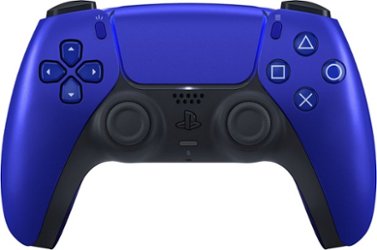 Sony - PlayStation 5 - DualSense Wireless Controller - Cobalt Blue - Front_Zoom