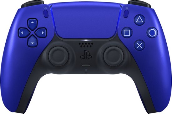 Front Zoom. Sony - PlayStation 5 - DualSense Wireless Controller - Cobalt Blue.