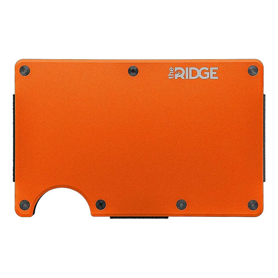 The Ridge Wallet Aluminum: Cash Strap Basecamp Orange A0453/AUWAI101301 ...