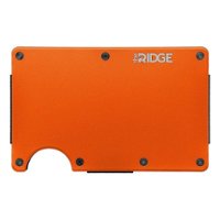 The Ridge Wallet - Aluminum: Cash Strap - Basecamp Orange - Front_Zoom