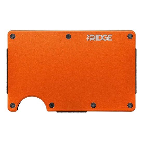 The Ridge Wallet Aluminum: Cash Strap Basecamp Orange AUWAI101301