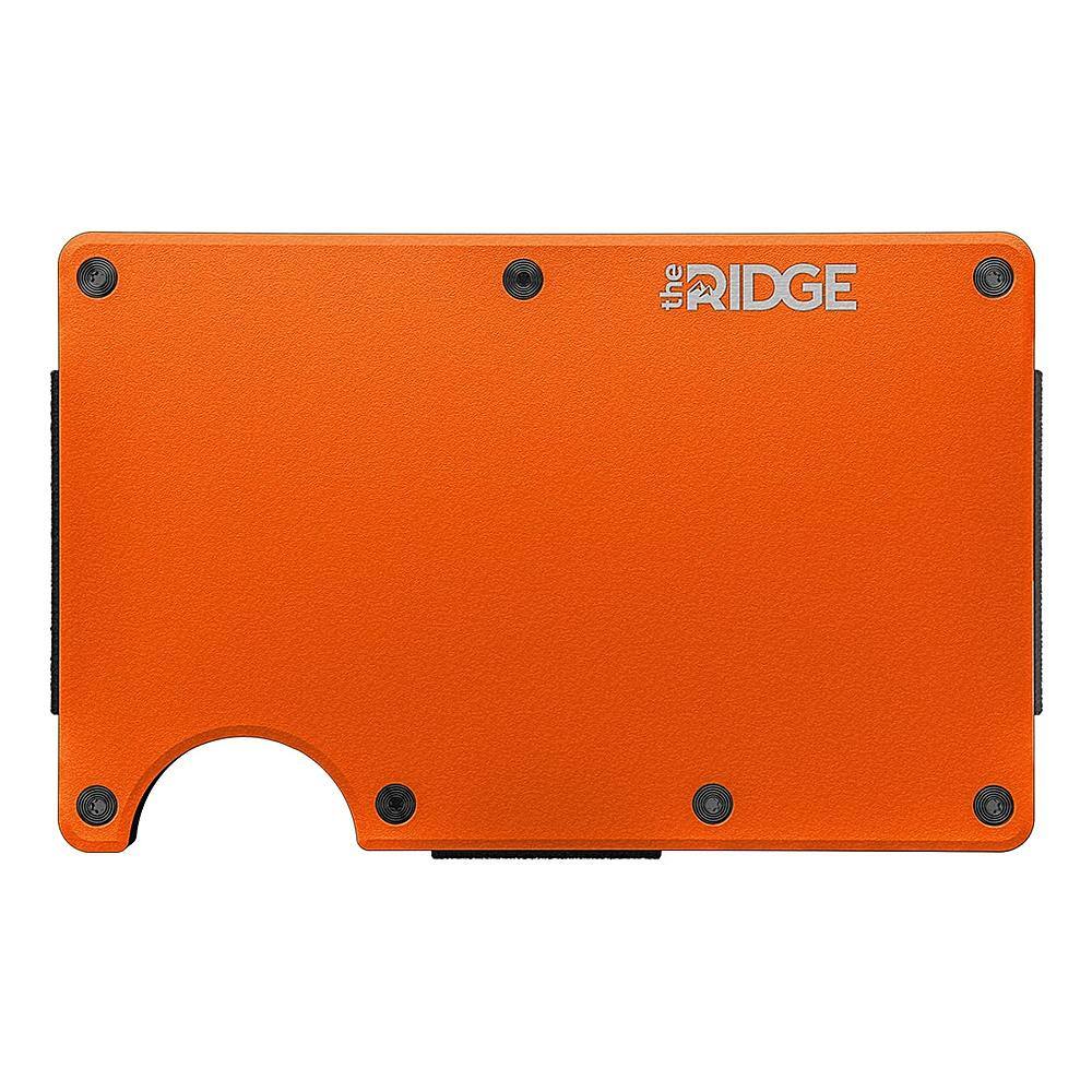The Ridge Wallet - Aluminum: Cash Strap - Basecamp Orange