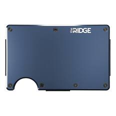 Front. The Ridge Wallet - The Ridge Wallet - Aluminum: Cash Strap - Navy.