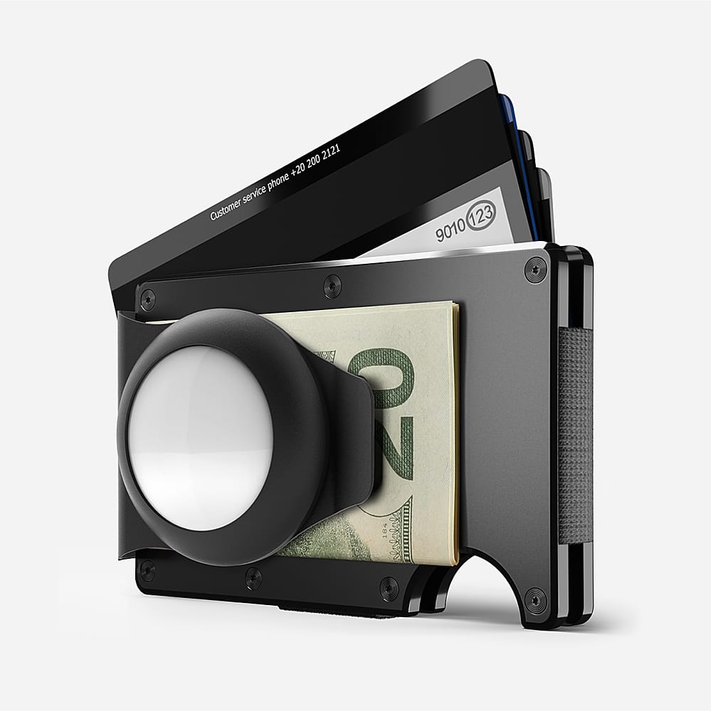 Alt View 12. The Ridge Wallet - AirTag Money Clip - Black.