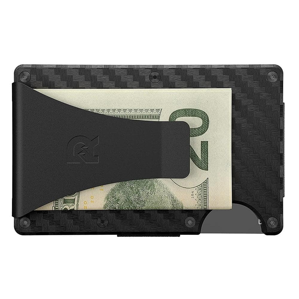 Angle. The Ridge Wallet - 3K Money Clip - Carbon Fiber.