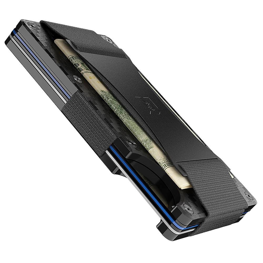 Angle. The Ridge Wallet - 3K Cash Strap - Carbon Fiber.