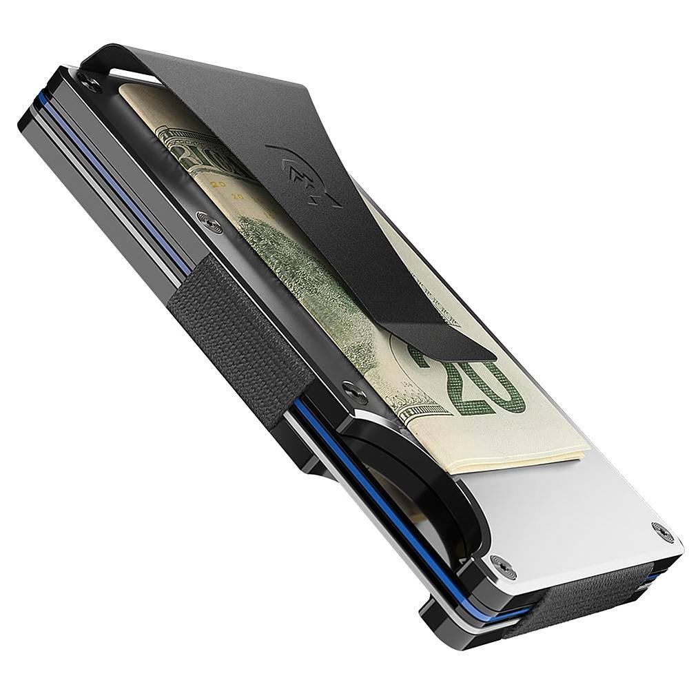 Angle. The Ridge Wallet - The Ridge Wallet - Aluminum: Money Clip - Gunmetal.