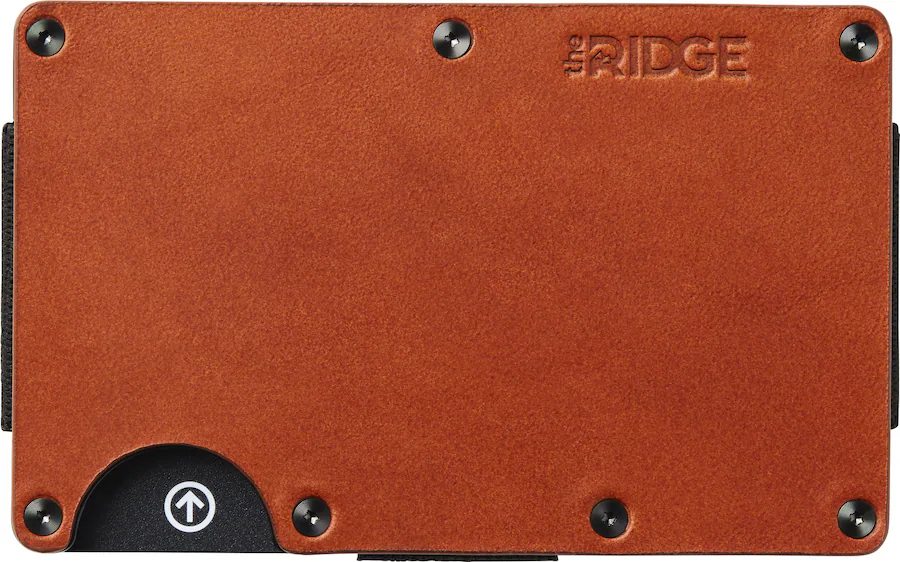 The Ridge Wallet Leather Cash Strap Tobacco Brown A0455/AUWLI101752 ...