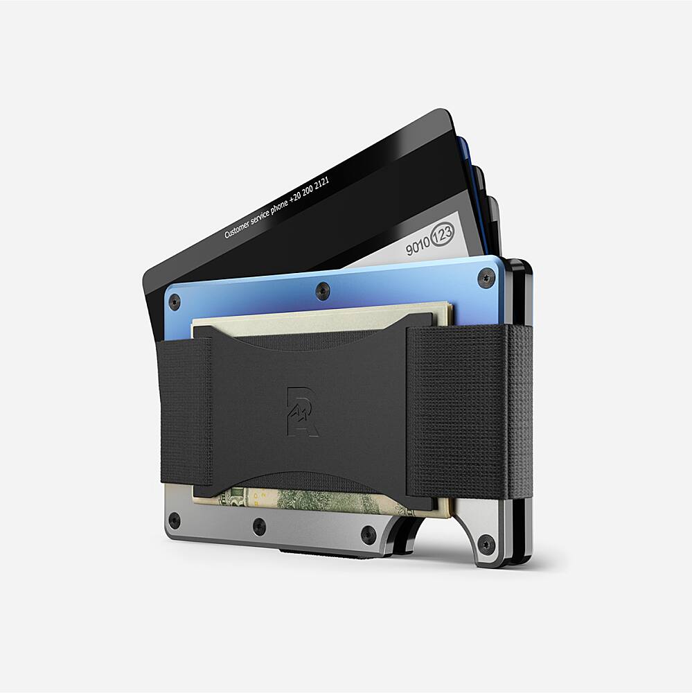 Alt View 11. The Ridge Wallet - The Ridge Wallet - Titanium Cash Strap - Burnt.