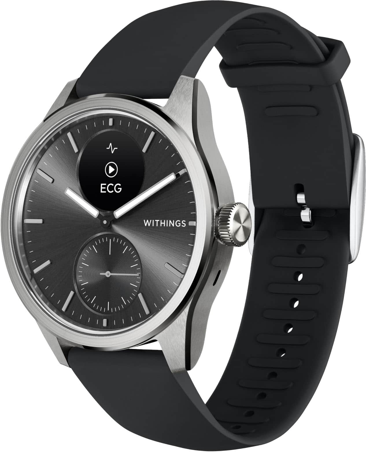 Withings ScanWatch 2 Heart Health Hybrid Smartwatch 42mm Black 