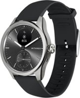 Withings - ScanWatch 2 - Heart Health Hybrid Smartwatch - 42mm - Black/Silver - Front_Zoom