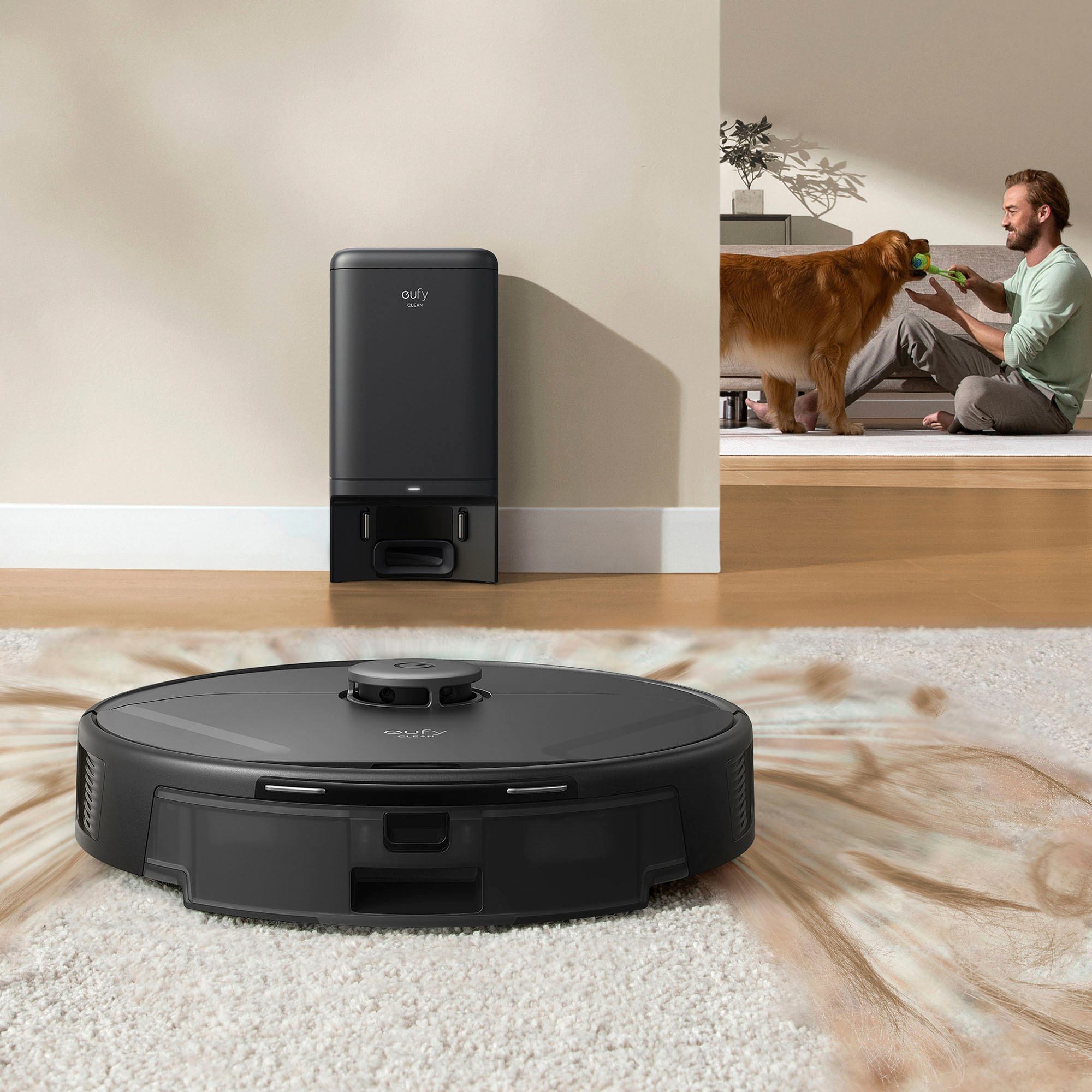 eufy Clean X8 Pro Robotic Vacuum with Self-Empty Station Black