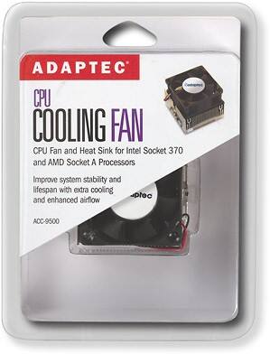 Front Standard. Adaptec - CPU Cooling Fan.