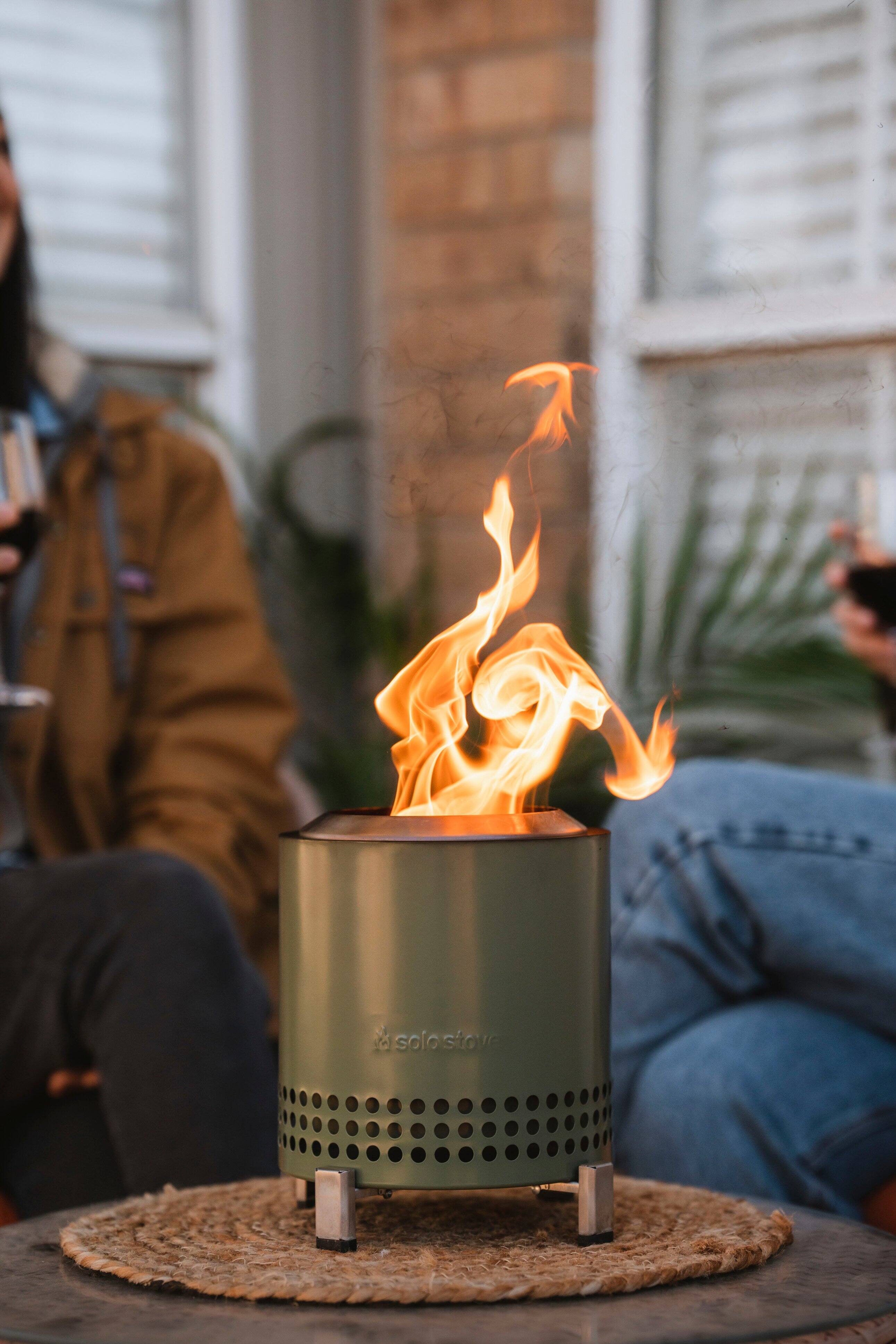 Alt View 14. Solo Stove - Mesa XL Firepit - Deep Olive.