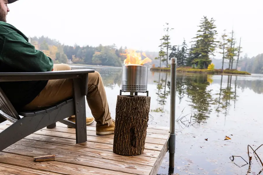 Alt View 23. Solo Stove - Mesa XL Firepit - Deep Olive.