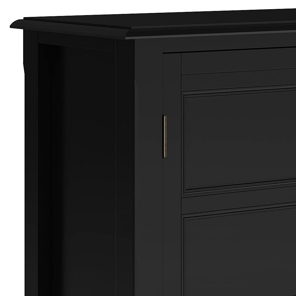 Best Buy Simpli Home Burlington Low Storage Black AXCBUR14BL