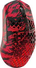 Front. SteelSeries - Aerox 3 Super Light Honeycomb Wireless RGB Optical Gaming Mouse - FaZe Clan Limited Edition.