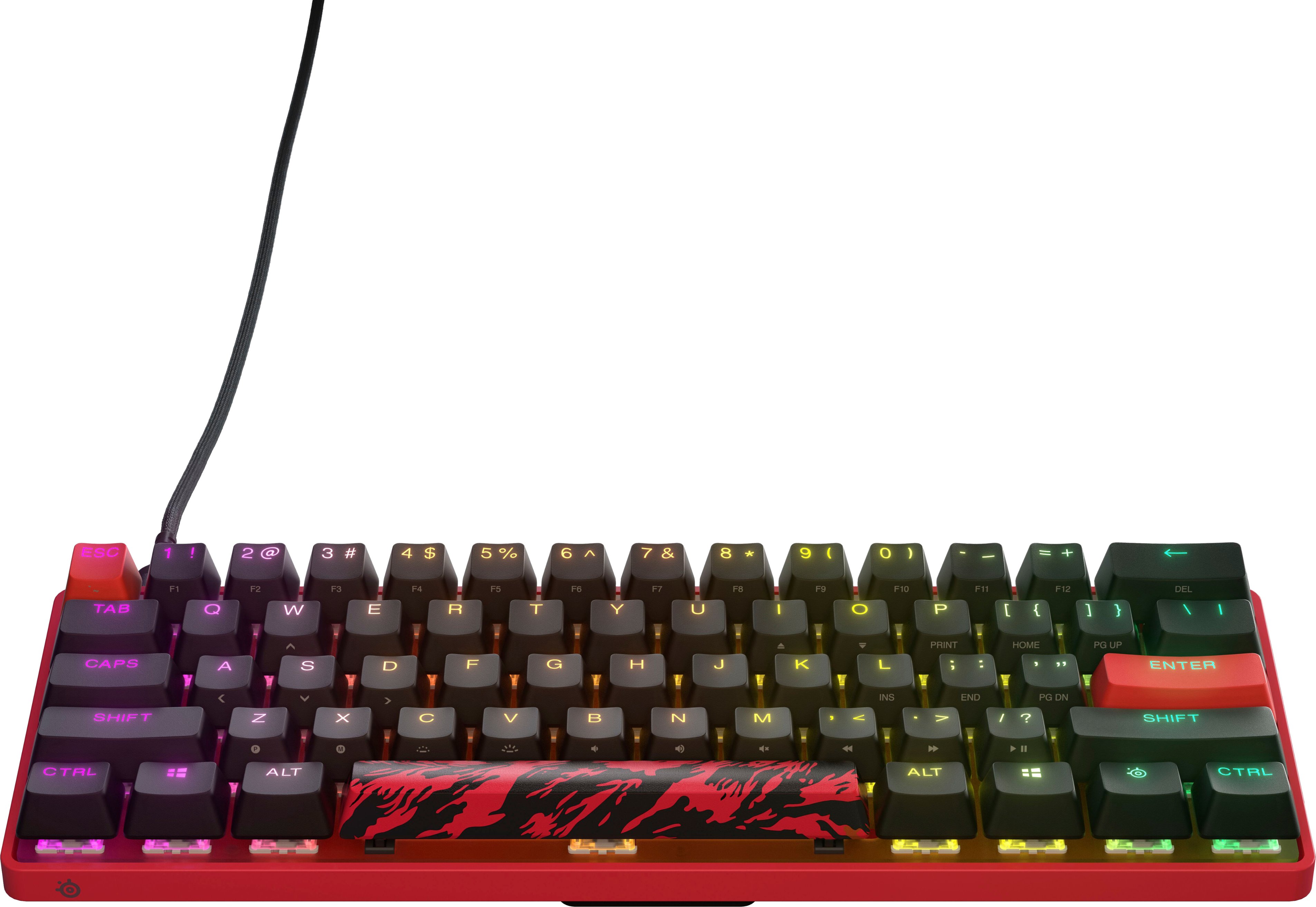 SteelSeries Apex 9 Mini 60% Wired OptiPoint Adjustable Actuation Switch  Gaming Keyboard with RGB Lighting FaZe Clan Limited Edition 64853 - Best Buy