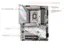 The image features a diagram of a motherboard with labels explaining its components. The motherboard is designed for Intel Core 13th Processors and supports 4 x DIMMs, Dual Channel DDR5 with Memory. It has a 19198119 E  SNOO XCh DS ADRUS ocket 17D0 GIGARYTE Cd2 UD Power Connector. The motherboard also has 5 x M.2 Slots and Full-length PCle slots.