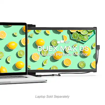 Alt View 1. Mobile Pixels - DUEX Max DS 14.1" IPS LCD Monitor - Black.