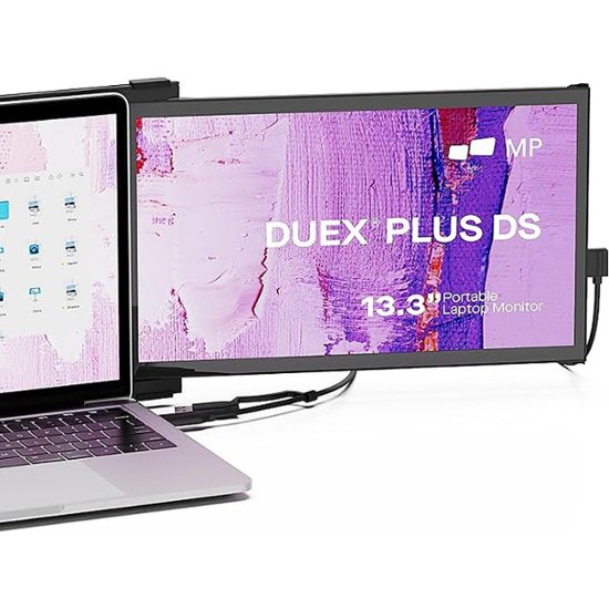 Front Zoom. Mobile Pixels - DUEX Plus DS 13.3" IPS LCD Monitor - Black.