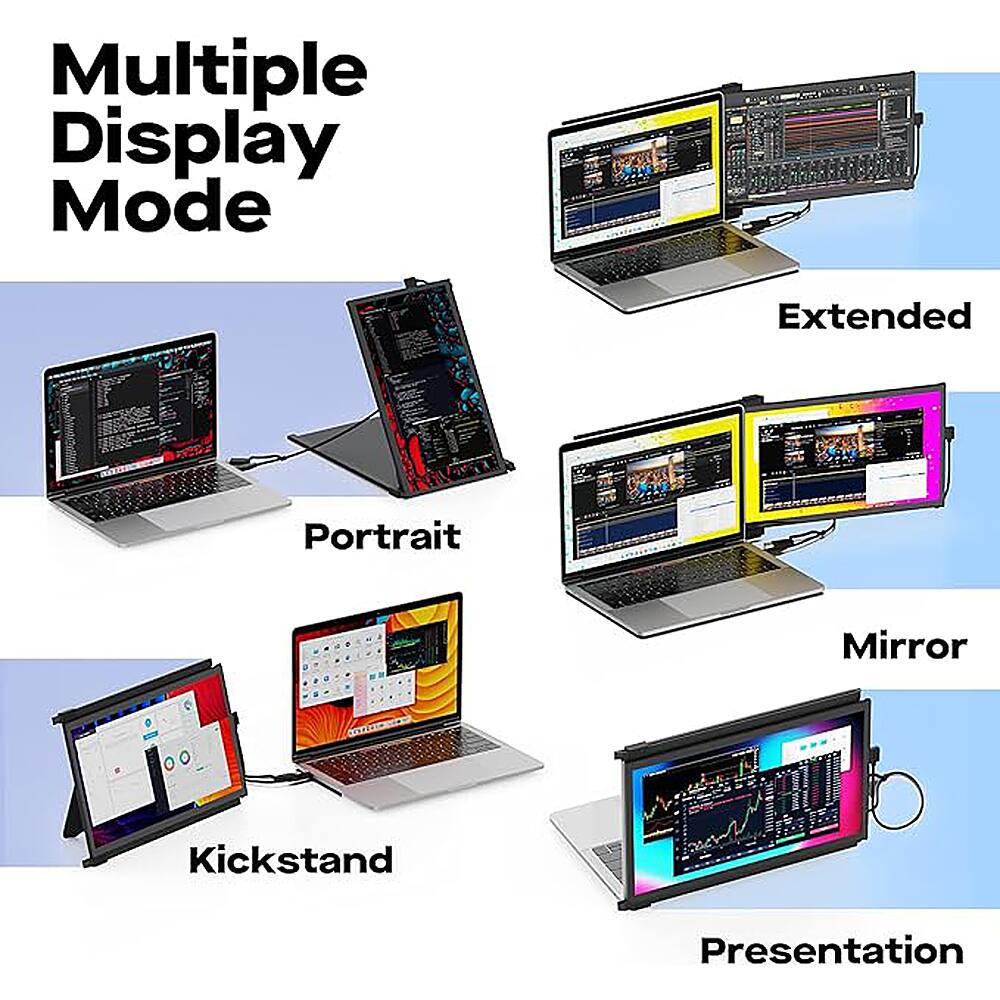 Alt View 13. Mobile Pixels - DUEX Plus DS 13.3" IPS LCD Monitor - Black.
