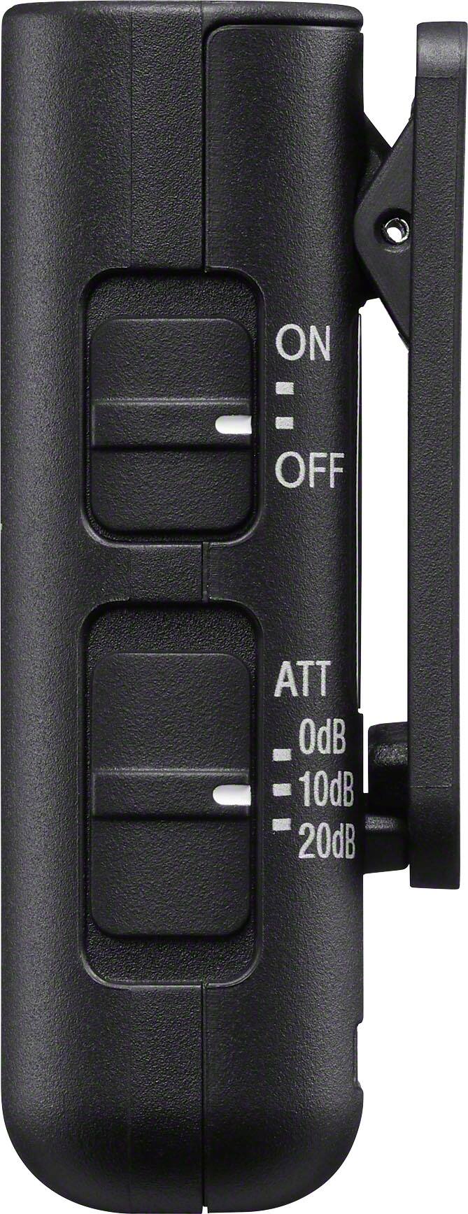 Left. Sony - Sony ECMW3S Single-channel Wireless Omnidirectional Microphone - Black.