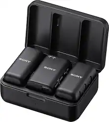 Sony - ECMW3 Dual-channel Wireless Omnidirectional Microphone - Black - Front_Zoom