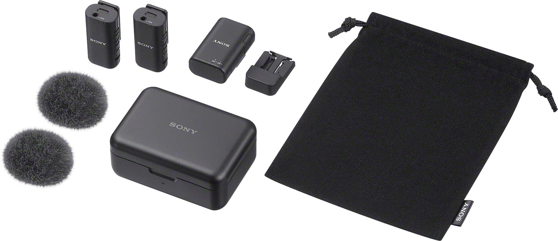 Alt View 18. Sony - Sony ECMW3 Dual-channel Wireless Omnidirectional Microphone - Black.
