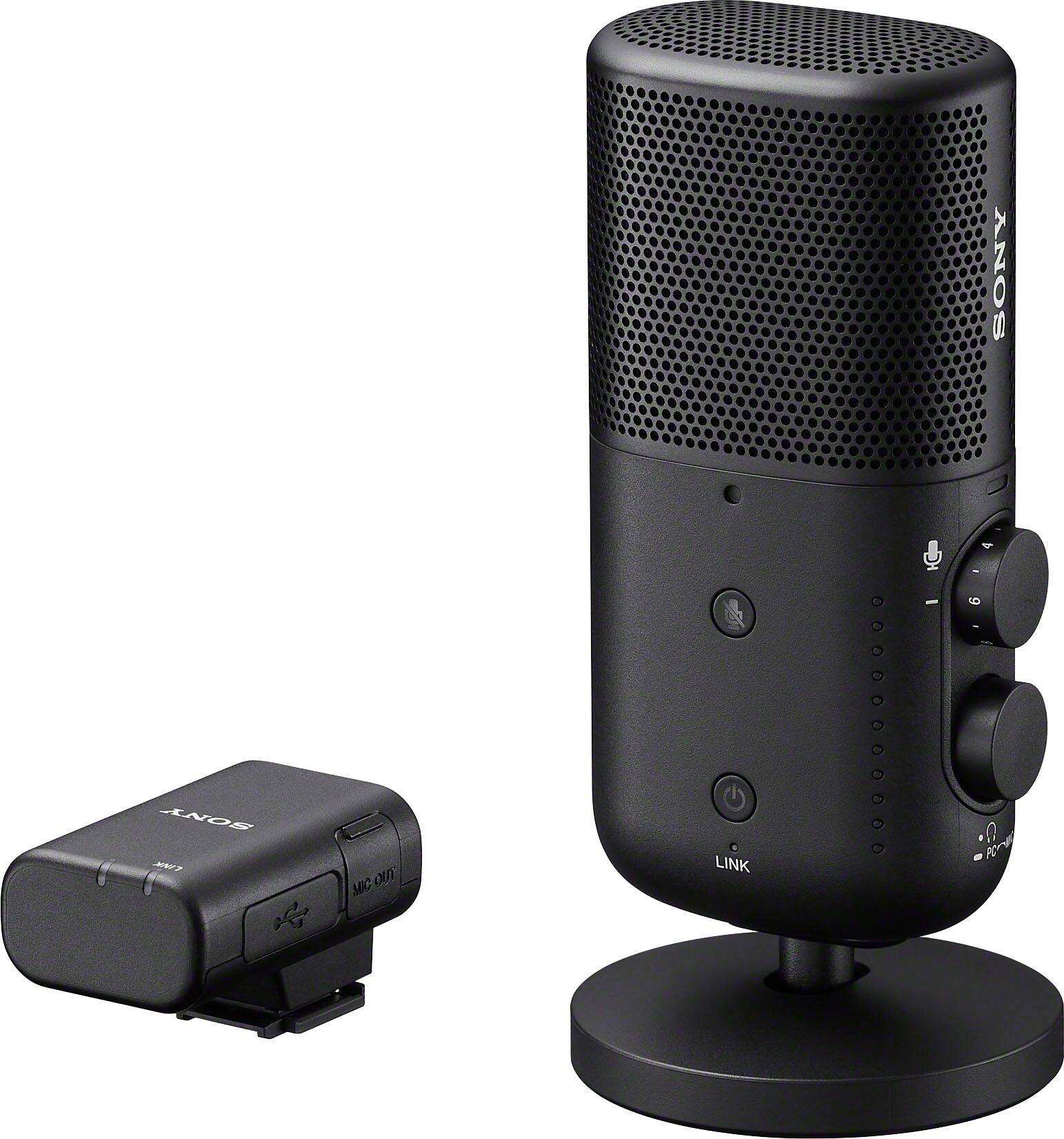 Alt View 13. Sony - Sony ECMS1 Wireless Omnidirectional Streaming Microphone - Black.