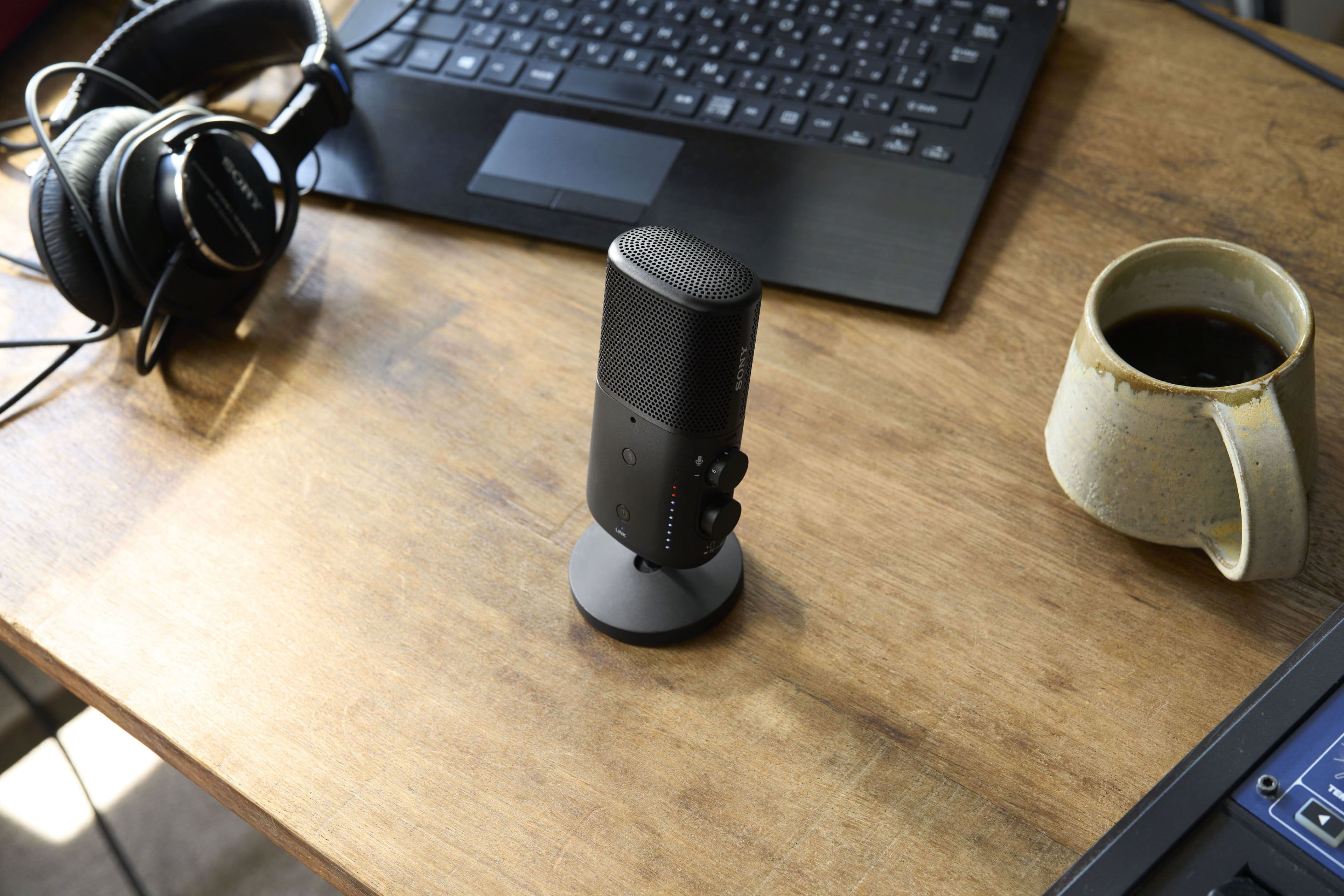 Alt View 24. Sony - Sony ECMS1 Wireless Omnidirectional Streaming Microphone - Black.