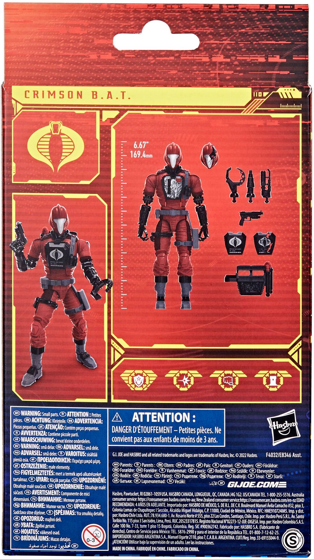 Left. G.I. Joe - Joe Classified Series CRIMSON B.A.T..