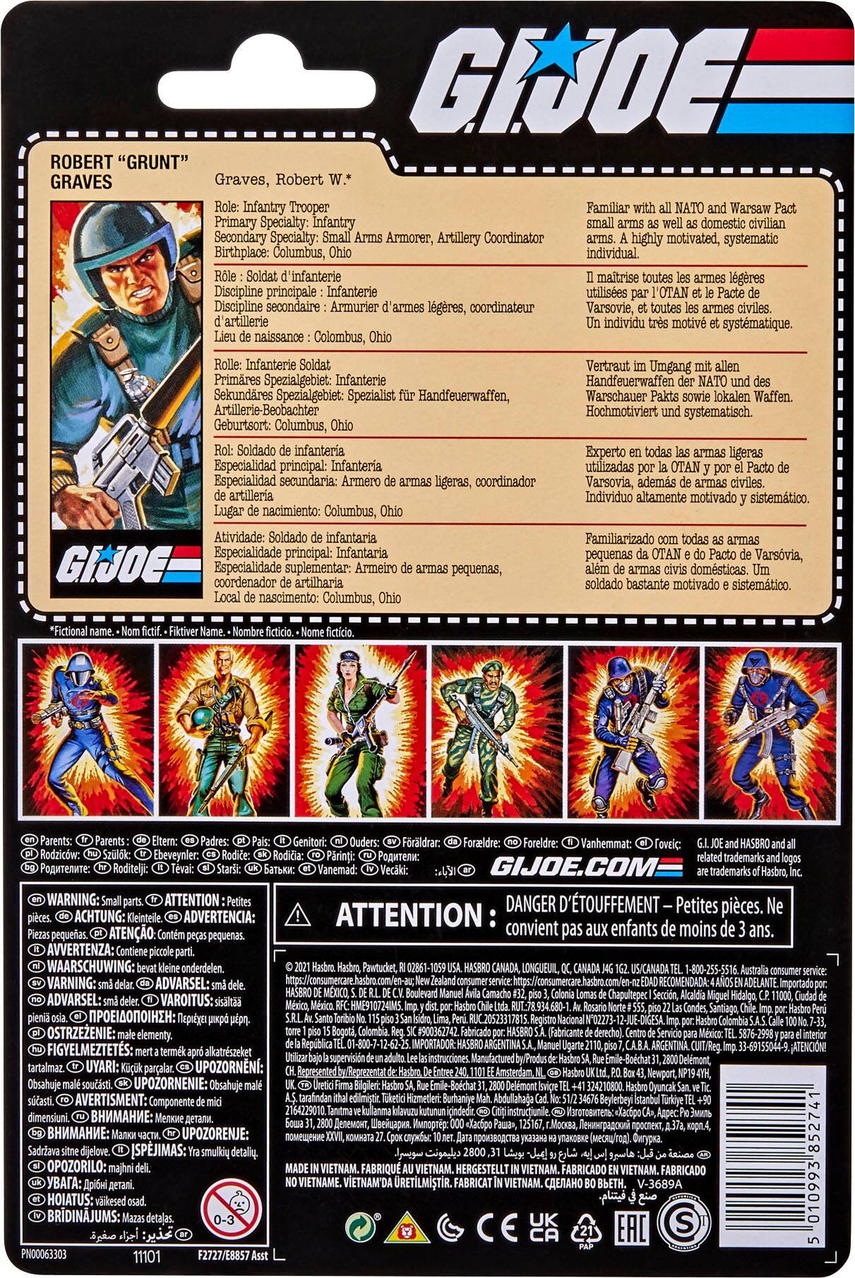 Left. G.I. Joe - Retro Collection Robert Grunt Graves.
